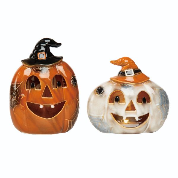 Ceramic Light Up Jack o Lanterns