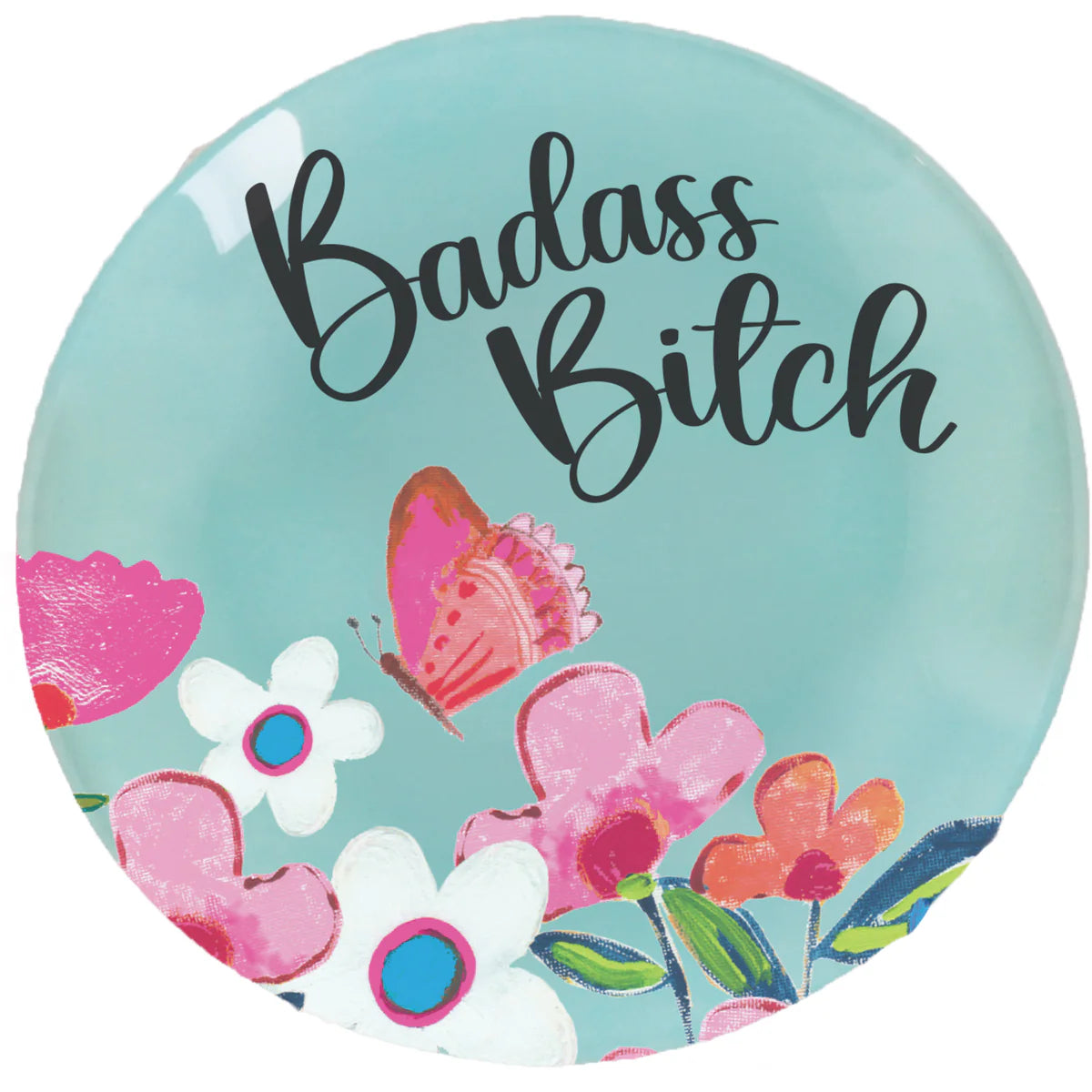 Pretty Happy Girl 4" Glass Keepsake Dish