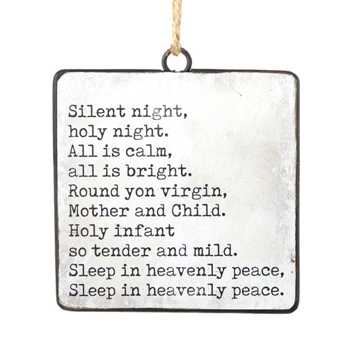 5" Silent Night Orn