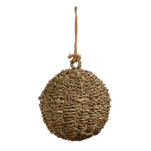 Natural Woven Ball Ornament