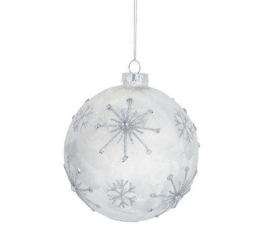 Silver Snowflake Ornament