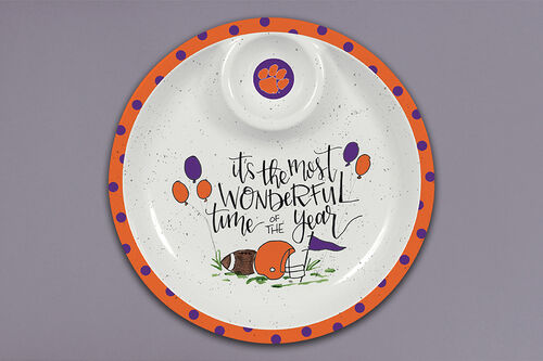 Clemson Melamine Chip and Dip