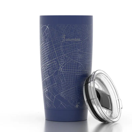 Columbia SC Map 20oz Insulated Tumbler