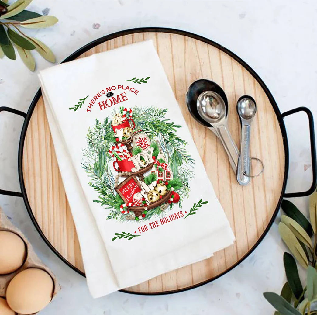 Flour Sack Tea Towel Christmas