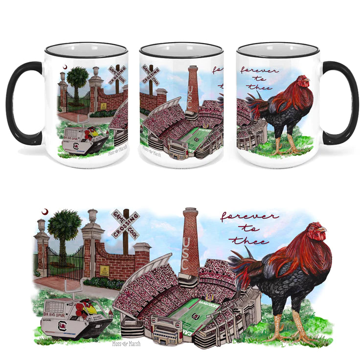 USC Watercolor Ceramic Mug