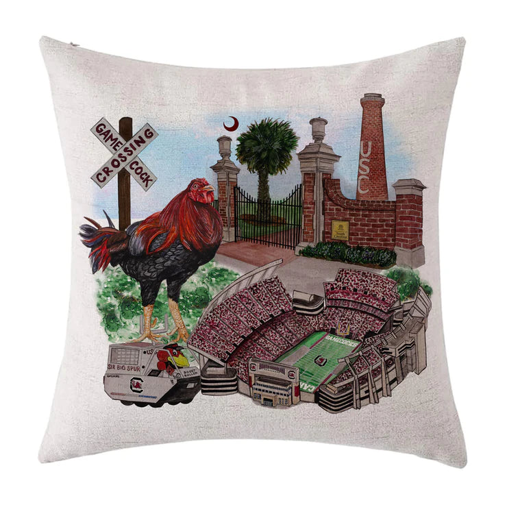 USC Watercolor Pillow