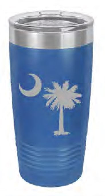 20oz Tumbler Blue Palmetto