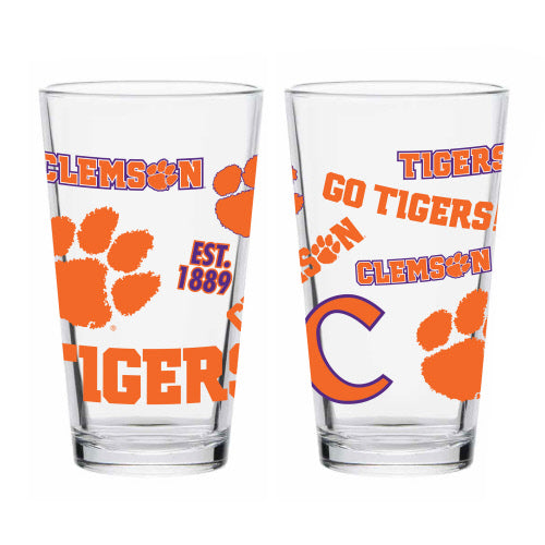 16oz Clemson Medley Pint