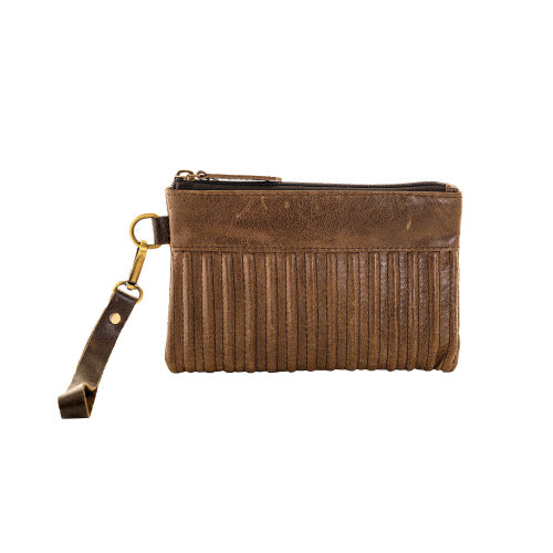 Genuine Leather Wristlet