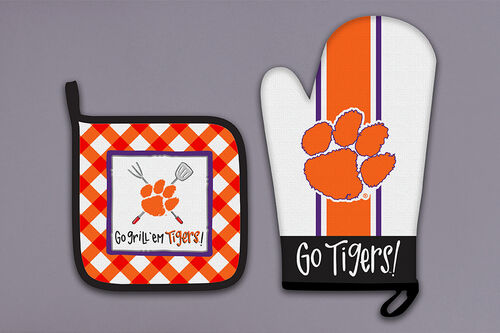 Clemson Mitt/Pot Holder Set